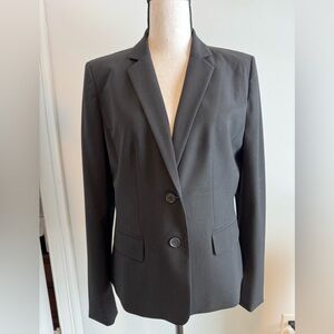 Ann Taylor Black Blazer Pencil Skirt Suit Set